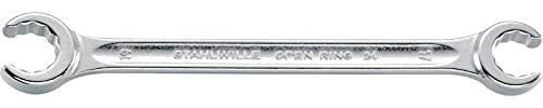 STAHLWILLE 24 22 X 24 Offener Doppelringschlüssel abgew. OPEN-RING, Silber, 22 x 24 mm