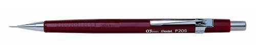 Pentel Sharp 200 P205 Druckbleistift, 0.5 mm, Härtegrad HB, rot (12 Stück)