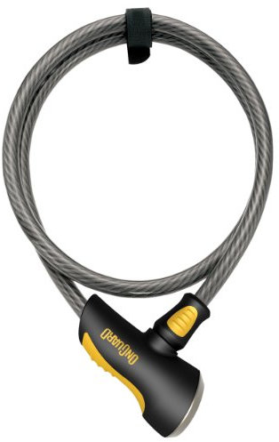 ONGUARD Akita Key Cable Lock (Black, 300 cm x 12 mm)