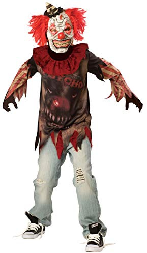 (PKT) (996977) Child Boys Sideshow Clown Costume (14-16yr)