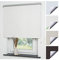 Liedeco® Rollo, Fenster Rollo, Kettenzug-Rollo / 112 x 180 cm (Breite x Höhe), Leinen Silber/Thermo-Beschichtung, Verdunkelnd, Blickdicht/Breiten 60-200 cm/Variable Montage möglich