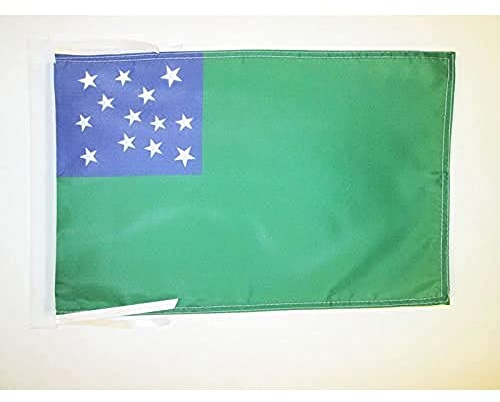 AZ FLAG - Second Vermont Republic Flag - 18'' x 12'' - 100% Polyester SVR Small Banner with Two Cords - Fade Resistant - Vivid Colors - 18x12 in - 45x30 Cm