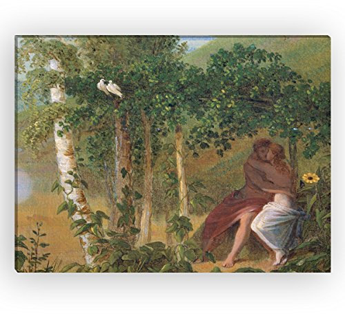 Wandkings Leinwandbilder von Caspar David Friedrich - Wähle ein Motiv & Größe: Liebespaar - 40 x 30 cm