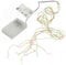 Nipach GmbH 2er Set Lichterregen – 2 x 64 LED bunt 8 silberne Drähte mit je 8 LED Batterie Timer Lichterkette Weihnachtsdeko Partydeko Lichterbündel Xmas