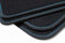 teileplus24 V485 Velours Fußmatten kompatibel mit Peugeot 207 CC Cabrio 2006-2015 Trittschutz Fahrermatte, Naht:Blau
