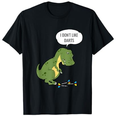 Dart T-Rex Witz T-Shirt I Dartspieler Hobby Geschenk T-Shirt