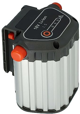vhbw Akku kompatibel mit Gardena Akku-Rasenmäher PowerMax Li-18/32 & Allround Bläser AccuJet Li-18 Ersatz für BLi-18 (9840-20, 9839-20) - (Li-Ion, 1500mAh, 18V)