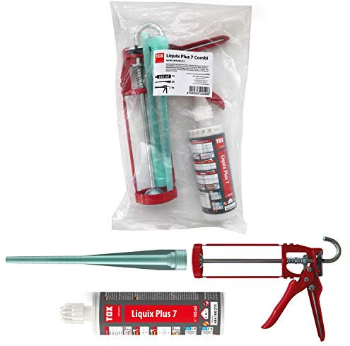 TOX Verbundmörtel – Set Liquix Plus 7 Combi 165 ml inkl. Auspresspistole Liquix Blaster mini, 1 Set, 084600211