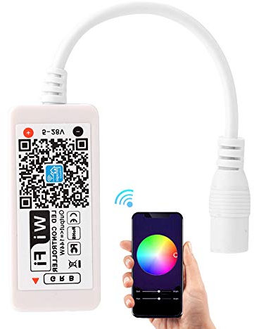 LED WiFi Controller, RGB LED Lichtleiste Drahtlose Controller, WiFi LED Smart Controller, LED LichtleisteMagic Home App, Arbeiten mit Android 4.3/IOS7.0