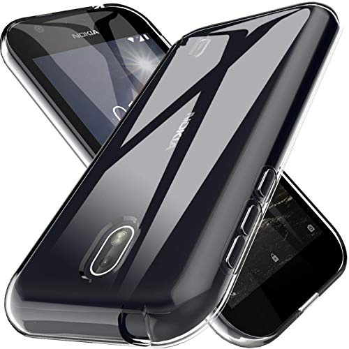 Verco Mobile phone case for Nokia 1 case, mobile phone cover for Nokia 1 case transparent thin clear silicone, transparent