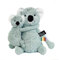 PTIPOTOS BY LES DEGLINGOS - TRANKILOU LE KOALA MAMAN/BEBE - PELUCHE 2 EN 1 TOUTE DOUCE - IDEAL CADEAU NAISSANCE ANNIVERSAIRE NOEL - 29CM - MENTHE