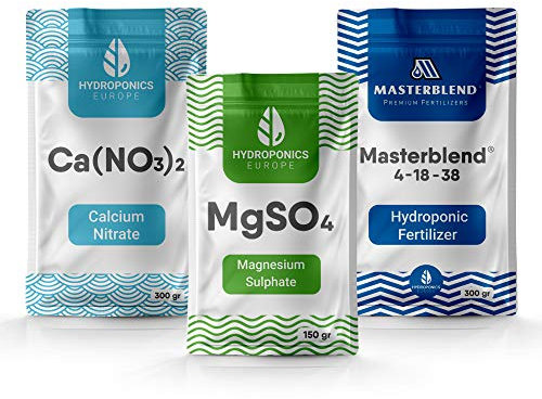 Masterblend 4-18-38 Hidroponia Fertilizante Set Hidropónico Nutrientes Completo (0.75)
