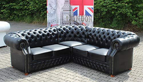 JVmoebel Chesterfield Sofa Ecke Eckcouch Ecksofa Polster Sitz Garnitur Eckgarnitur LordII