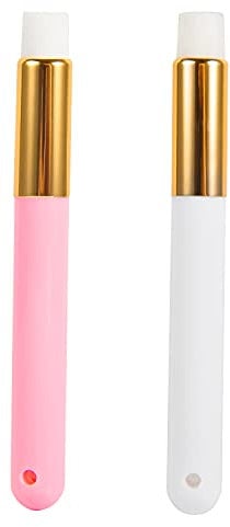 Matory 2 Pieces Lash Shampoo Brush Blackhead Brush Remover Tool Peel Off Eyelash Extensions Cleaner Brush Nose Pore Deep Cleaning Brush