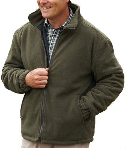 Champion Mens Glen Country Estate Quilt Lined Fleece Coat-Olive-2X-Large 48-50