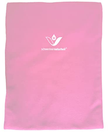 Moor Wärmekissen 28x38 cm mit Fleecebezug in Rose, Wärmflasche, Heizkissen, Wärmekompresse