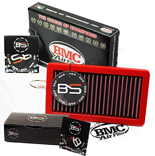 B&S Kit Filtro Aria Sportivo Aspirazione Rigenerabile Lavabile FB01110 con Profumatore Interni