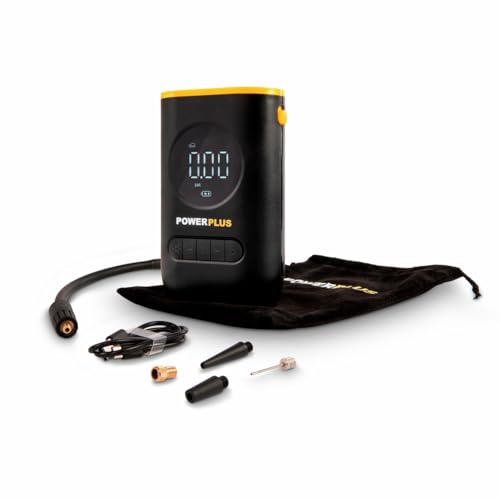 Powerplus Luftpumpe POWX1710 - mit Li-Ion-Akku, 2 Ah und 8V