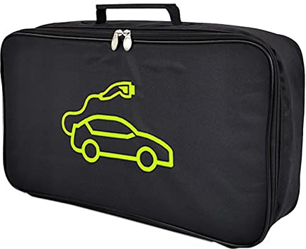 Pomurom Rangement pour Câble Chargement Voiture électrique, Transport pour Câble Charge EV, Ignifuge Imperméable, Portatif Sac Organisateur pour EV Câble, CâbleDémarrage, Tuyau