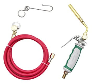 Mapp Kit de Soudage au Chalumeau au Tête de Chalumeau au avec Tuyau de 1,6 M pour le Soudage au Gaz