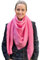 Scandi Linen Musselin Tuch Damen, Dreieckig Leicht (Einlagig), Pink - Musselintuch, Schal, Musselintücher
