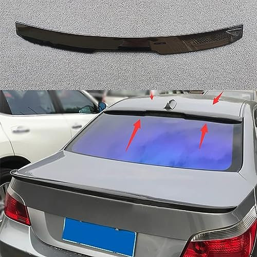 DANETI Heckspoiler für BMW E60 520i 528i 535i 530i 525i, Kofferraumspoiler ABS Auto Heckspoiler Spoiler Universal Heckscheibenspoiler,Glossy BlackA