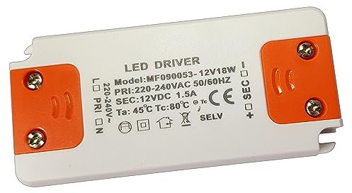 LED Trafo 12V DC 18 Watt Netzteil Transformator driver Konverter Vorschaltgerät ohne Mindestlast