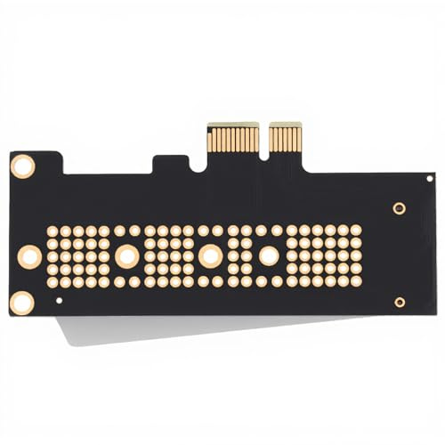 ASHATA PCIE X1/x4 zu M.2 NGFF SSD Nvme Festplattenkonverter, PCI Express Adapterkarte für 2230/2242/2260/2280 SSD (PCIEx1)