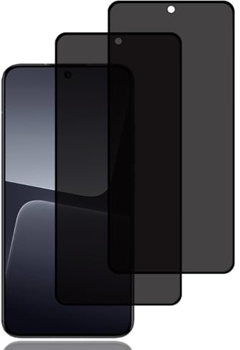 BCHKLAI Protector Pantalla de Privacidad para Xiaomi 13 5G [2 Piezas] | Cristal Vidrio Templado Antiespia, Dureza 9H, Sin Burbujas, Anti-Rasguños, Anti-Espía Protector Pantalla para Xiaomi 13 5G