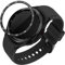 kwmobile Protective Bezel Ring Compatible with Samsung Galaxy Watch 6 Classic 43mm - Aluminum Ring for Smart Watches - Black/Silver