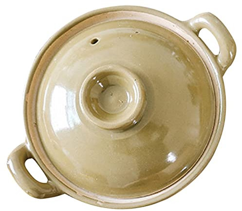 BESTonZON Cazuela De Ánforas Olla De Cocina Casera Olla De Barro Coreana Olla De Cerámica Suministros De Cocina Para El Hogar Cazuela De Guiso Olla De Sopa Arcilla Anticuado Cazuela De Barro