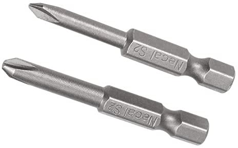 Kozelo Tri-point Screwdriver Bit Set - [2 Inch x H1/4 x Y1 Y2] Hex Shank Magnetic Y-type Batch Head for Pneumatic or Power Tool Use, S2 Steel