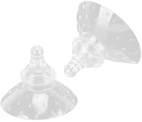 DAUZ Brustwarzenschutz, ABS-Silikon-Kontakt-Brustwarzenschutz Zum Stillen, Belüftet, 2 Stück