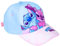 Disney Stitch Baseball Cap für Mädchen, Sommermütze für Kinder mit Stitch und Angel Hut, Geschenk für Mädchen (DE/NL/SE/PL, Numerisch, 53, Rosa)