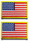 2 Stück Gold USA Flagge Patch Stickerei Taktische Militär Patch,Aufnäher Mit Nylon Airsoft Für Taktische Kleidung Jacke Stickereibänder Taschen Abzeichen Rucksäcke