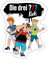 Spreadshirt Die 3 Fragezeichen Kids Detektive Im Einsatz Sticker, max. 10x10 cm, 10 x 10 cm, Mattweiß