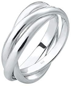 Elli Ring Damen Trio Wickel Basic in 925 Sterling Silber