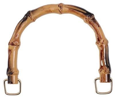 Manici Bamboo per Borse Fai da te con accessori for borse con fibbia Manici for borse in bambù Manici for borse a tracolla Tracolla for borse in bambù(S)