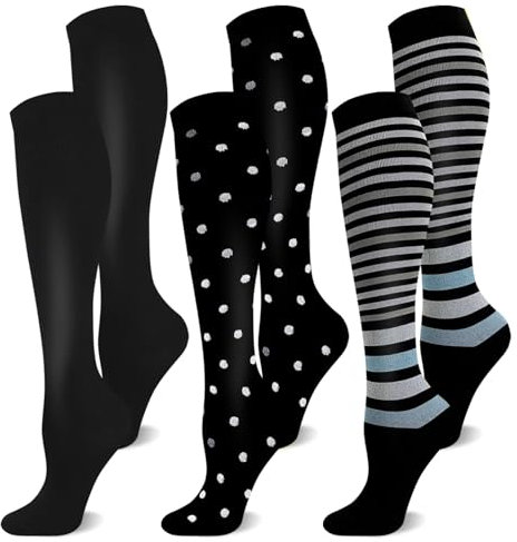 CAMPSNAIL Kompressionsstrümpfe Damen und Herren Stützstrümpfe Kompressionssocken für Flug Sport Reisen Laufen