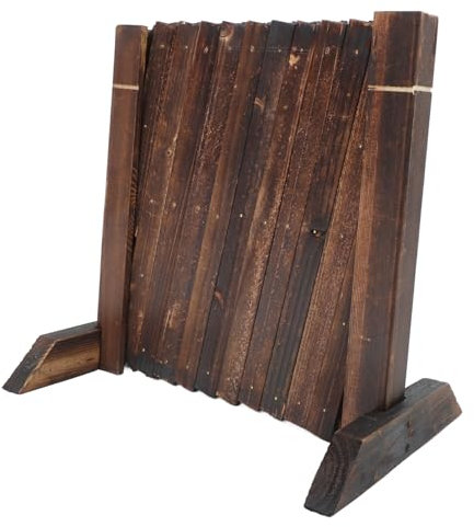 KITANDOVE Treillage en Bois Rectangulaire Extensible Rétractable pour Jardin Clôture Extérieure de Jardin Extensible Clôture Instantanée pour Plantes Grimpantes en Café