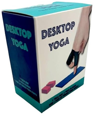 Diabolical DP1363 Desktop Yoga - Secret Santa Gifts for Women, Funny Desk Accessories for Women, Secret Santa Gifts For Work Colleagues