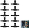 Rakiuty Aquarium Luftventil,Aquarium-Luftregelventile,Aquarium T Stecker,Luftstromregler Regler,Luftpumpenzubehör Für Aquarien,Luftpumpen Steuerventile T förmiges Aquarium,10PC (Schwarz)
