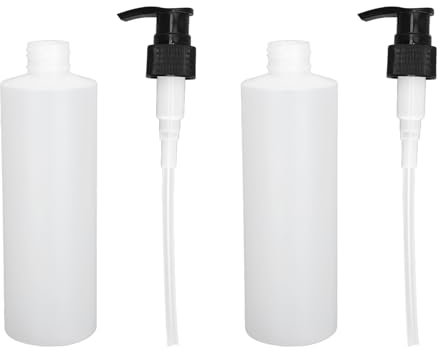 Bouteille de distributeur de pompe, 2pcs 250 ml Massage Recharge d'huile Bouteille de recharge réutilisable Pumpo à pompe Dispenserhand Pump Bottle Refipillable Rénits