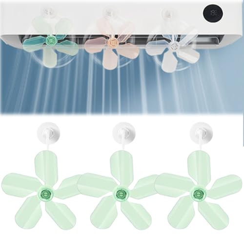 Ventola deflettrice per condizionatore d'aria, Ventola deflettrice magnetica regolabile, Previene il flusso d'aria diretto, Deviatore universale per la guida del vento (3green)