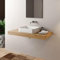Mobo Mensolone bagno per lavabo da appoggio 100 cm, 100x46x8 cm, aramo light