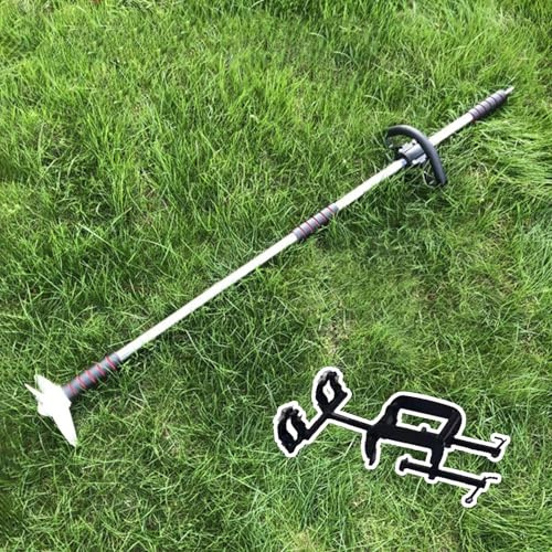 CMYUN Außenborder Akkuschrauber-Propeller, Metall-Hand-Trolling-Motor/Paddleboard-Kajak-Bohrpropeller, Notfall-Floß, Float-Tube-Boot, Motorruder(with Clamp,L-100cm(39 3/8))