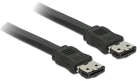 Delock eSATA-Kabel (0,7m) schwarz