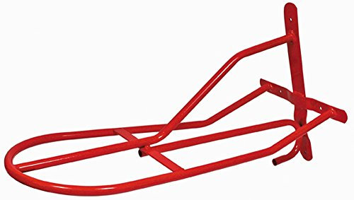 HKM 63373000 Sattelhalter aus Metall, Wandmontage, rot, M, rot