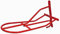 HKM 63373000 Sattelhalter aus Metall, Wandmontage, rot, M, rot