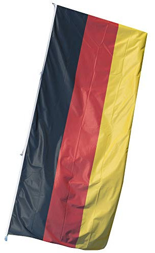Netflags Flagge Deutschland aus 110 g/qm Stoffgewicht (400 x 150 cm mit Hohlsaum)